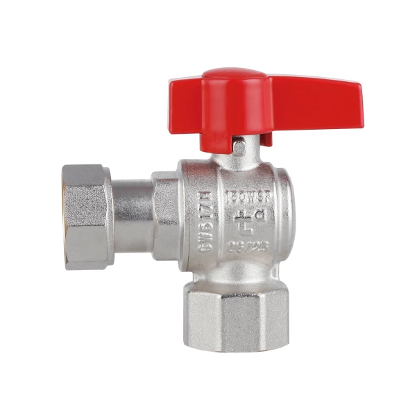 Кран шаровой 3/4"ВВ угловой, PN40, с накидной гайкой Standart TAS223W20 Thermo Alliance - 3 фото