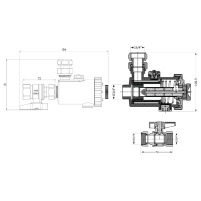 Фильтр-дешламатор Thermo Alliance Forte 3/4", угловой  (магнитный шламоуловитель) TAF420G20 - 1 фото