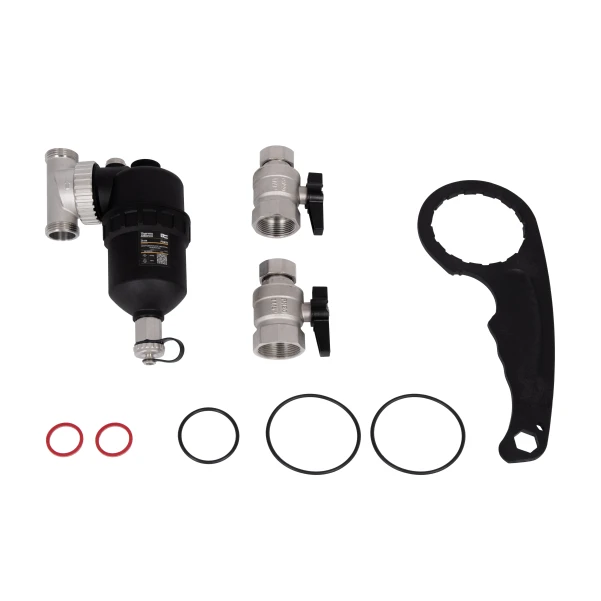 Фільтр-дешламатор Thermo Alliance Forte 1 1/4", поворотний (магнітний шламоуловлювач) TAF400G32 - 6 фото