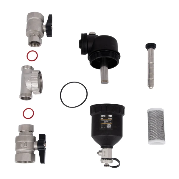 Фільтр-дешламатор Thermo Alliance Forte 1 1/4", поворотний (магнітний шламоуловлювач) TAF400G32 - 7 фото