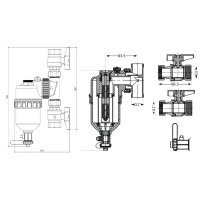 Фільтр-дешламатор Thermo Alliance Forte 1", поворотний (магнітний шламоуловлювач) TAF400G25 - 1 фото