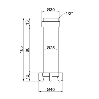 Фільтруючий картридж Thermo Alliance Standart для самопромивного фільтра (1/2", 3/4") TAS127FW1520 - 1 фото
