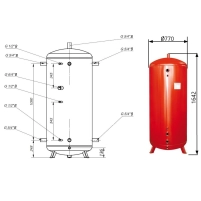 Теплоакумулятор Thermo Alliance TA-ТАМ-00 500 без ізоляції - 1 фото