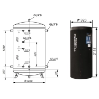 Теплоаккумулятор Thermo Alliance TA-ТАМ-00 2000 60 мм - 1 фото