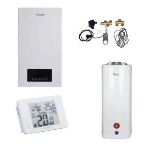 Комплексное решение Thermo Alliance для котельной: электрический котел 10 кВт + комплект бойлера + комбинированный напольный водонагреватель 100 л
