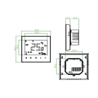Thermo Alliance Провiдний тижневий термостат(16A+NTC) з WiFi BHT-3000-GBLW - 1 фото