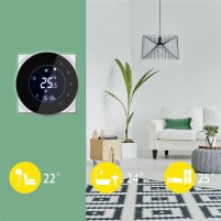 Провідний тижневий термостат с WiFi BHT-6000-GALW - 5 фото