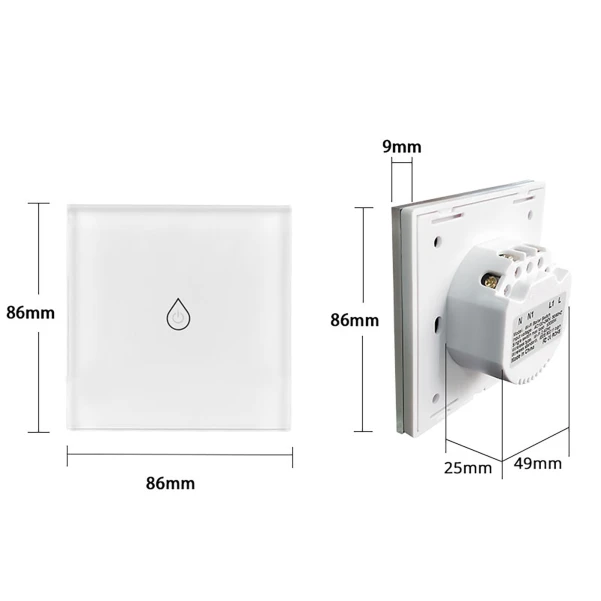 Контролер для водонагрівача Thermo Alliance (16А) з WiFi WS-EU-BW - 1 фото