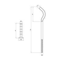 Кріплення Thermo Alliance Standart на чавунний радіатор 10х250 мм SD113250 - 1 фото