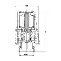 Термостатическая головка Thermo Alliance Standart М30х1,5 SF254 - 1 фото
