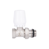 Кран радіаторний Thermo Alliance Base 1/2" ВЗ з антипротіканням прямий SD226W15 - 3 фото