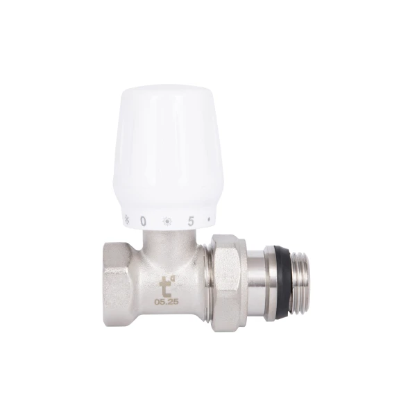 Кран радіаторний Thermo Alliance Base 1/2" ВЗ з антипротіканням прямий SD226W15 - 3 фото