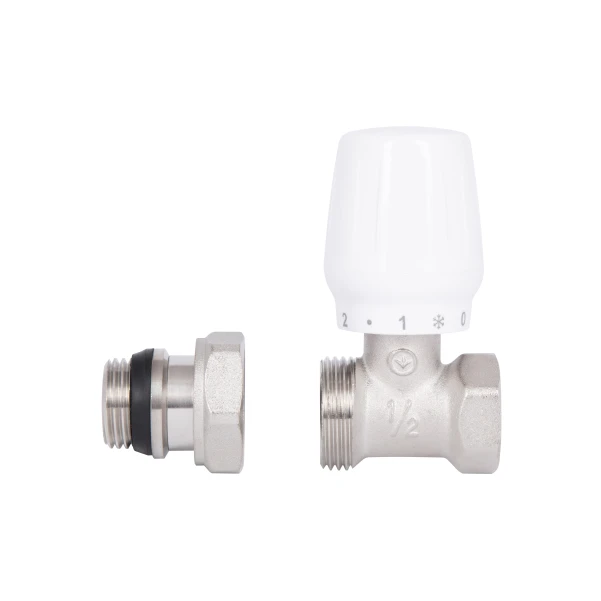 Кран радіаторний Thermo Alliance Base 1/2" ВЗ з антипротіканням прямий SD226W15 - 4 фото