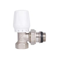 Кран радіаторний Thermo Alliance Base 1/2" ВЗ з антипротіканням кутовий SD228W15 - 3 фото