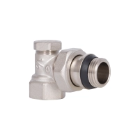 Кран радиаторный Thermo Alliance Base 1/2" ВН с антипротечкой угловой SD229W15 - 3 фото
