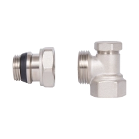 Кран радиаторный Thermo Alliance Base 1/2" ВН с антипротечкой угловой SD229W15 - 4 фото