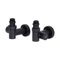 Комплект кранів Thermo Alliance Standart 1/2" чорний, для рушникосушарки кутовий SF395W15HEB