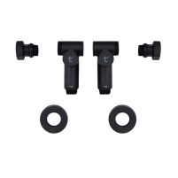 Комплект кранів Thermo Alliance Standart 1/2" чорний, для рушникосушарки кутовий SF395W15HEB - 4 фото