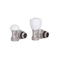 Комплект кранов радиаторных Thermo Alliance Standart 1/2"ВН угловой TAS232W15 - 2 фото