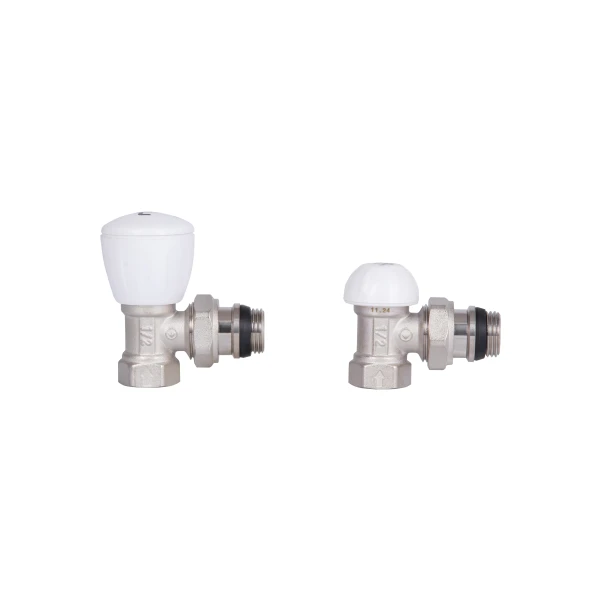 Комплект кранов радиаторных Thermo Alliance Standart 1/2"ВН угловой TAS232W15 - 3 фото