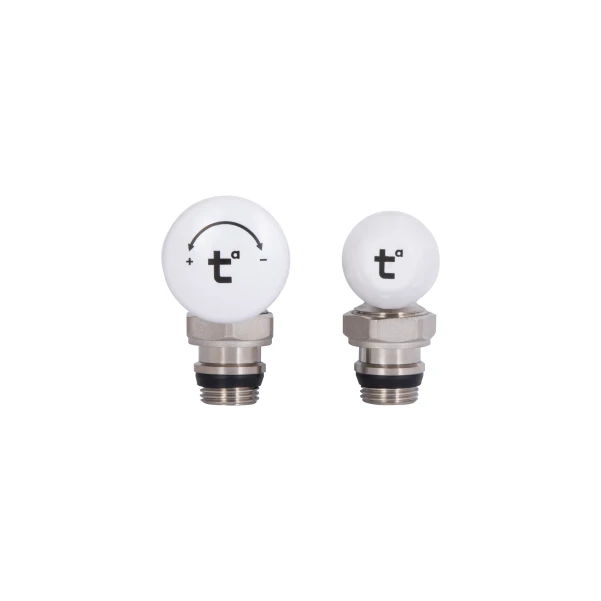 Комплект кранов радиаторных Thermo Alliance Standart 1/2"ВН угловой TAS232W15 - 5 фото