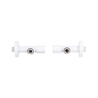 Комплект кранов Thermo Alliance Standart 1/2" Н для полотенцесушителя угловой белый SF395W15W - 3 фото