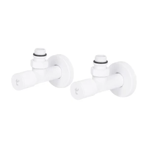 Комплект кранів Thermo Alliance Standart 1/2" З для рушникосушарки кутовий білий SF395W15W