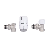 Термостатический набор Thermo Alliance Standart угловой 1/2" TAS352W15 - 5 фото