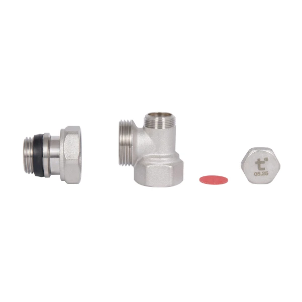 Термостатический набор Thermo Alliance Standart угловой 1/2" TAS352W15 - 4 фото