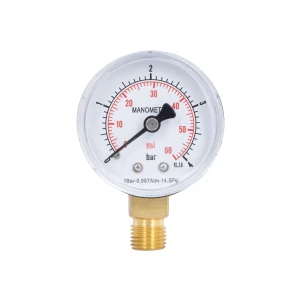 Манометр Thermo Alliance Standart 50 мм 1/4", нижнее подключение SD1704B