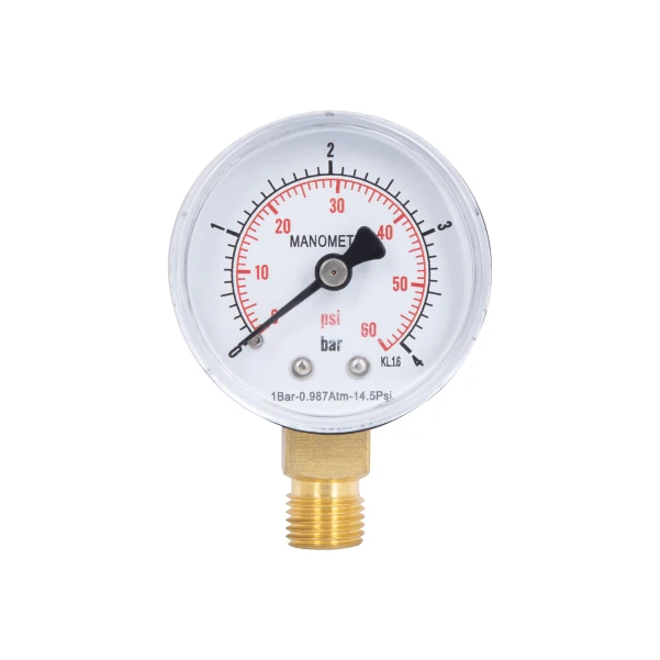 Манометр Thermo Alliance Standart 50 мм 1/4", нижнее подключение SD1704B