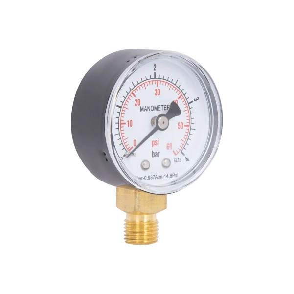 Манометр Thermo Alliance Standart 50 мм 1/4", нижнее подключение SD1704B - 3 фото