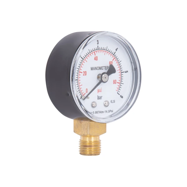 Манометр Thermo Alliance Standart 50 мм 1/4", нижнє підмикання SD1706B - 3 фото