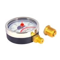 Термоманометр Thermo Alliance Standart 80 мм 1/2", нижнее подключение SD1724B - 3 фото