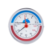 Термоманометр Thermo Alliance Standart 80 мм 1/2", заднее подключение SD1734B