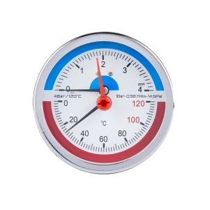 Термоманометр Thermo Alliance Standart 80 мм 1/2", заднее подключение SD1734B