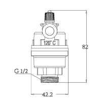 Воздухоотводчик автоматический Thermo Alliance Forte 1/2"Н SF243W15 - 1 фото