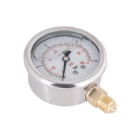 Манометр с глицерином Thermo Alliance Forte 4 бар, 1/4"Н, нижнее подключение TAF170G4B - 4 фото