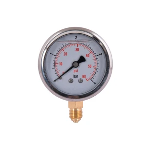 Манометр с глицерином Thermo Alliance Forte 4 бар, 1/4"Н, нижнее подключение TAF170G4B