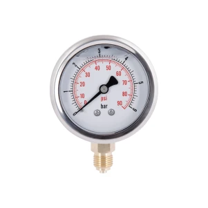 Манометр с глицерином Thermo Alliance Forte 6 бар, 1/4"Н, нижнее подключение TAF170G6B