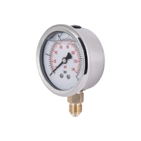 Манометр с глицерином Thermo Alliance Forte 10 бар, 1/4"Н, нижнее подключение TAF170G10B - 2 фото