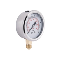 Манометр с глицерином Thermo Alliance Forte 10 бар, 1/4"Н, нижнее подключение TAF170G10B - 3 фото