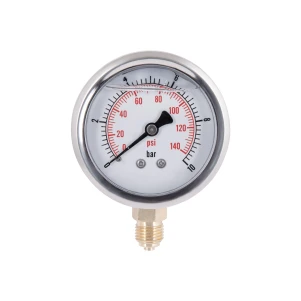Манометр с глицерином Thermo Alliance Forte 10 бар, 1/4"Н, нижнее подключение TAF170G10B