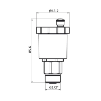 Воздухоотводчик Thermo Alliance Forte 1/2"Н хром, автоматический TAF28115 - 1 фото