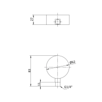 Манометр глицериновый Thermo Alliance Forte d63 мм, 1/4"Н с задним подключением (латунь) 0–10 бар TAF171G10B - 1 фото