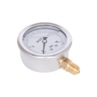 Манометр глицериновый Thermo Alliance Forte d63 мм, 1/4"Н с нижним подключением (латунь) 0–16 бар TAF170G16B - 4 фото