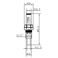 Расходомер SD Forte 1/2"х3/4" для коллектора SFE008 - 1 фото