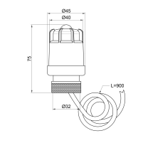 Сервопривод Thermo Alliance Standart M30x1,5 SD347 - 1 фото