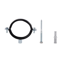 Хомут Thermo Alliance Standart 2 1/2" с черной резиной (D75-80 мм) SD10063B - 2 фото