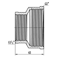 Муфта редукционная Thermo Alliance Forte 2"х1" 1/4 ВВ SF3575032 - 1 фото